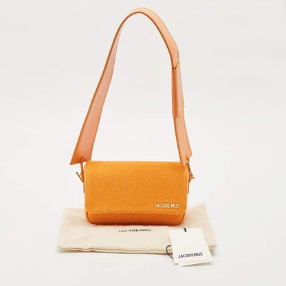 Jacquemus Orange Fabric Le Carinu Shoulder Bag