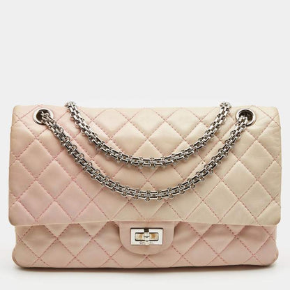 Chanel Pink Ombre Quilted Leather Reissue 2.55