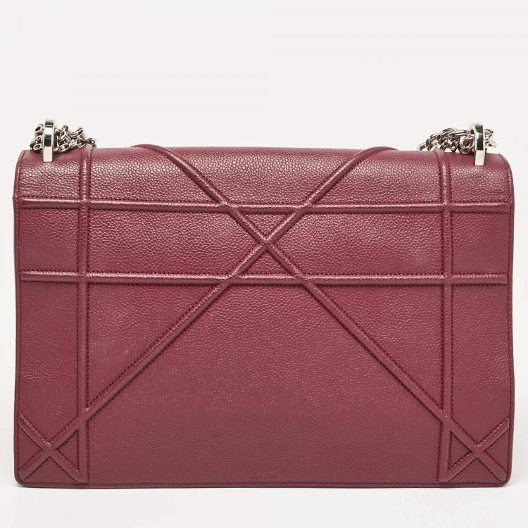 Dior Large Burgundy Shoulder Bag
