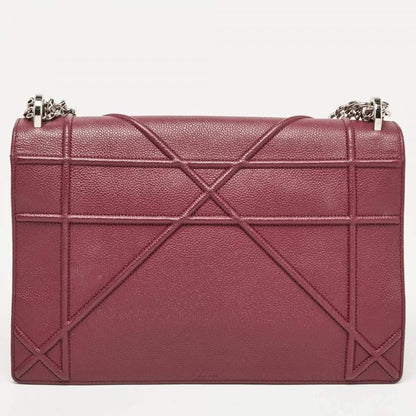 Dior Large Burgundy Shoulder Bag