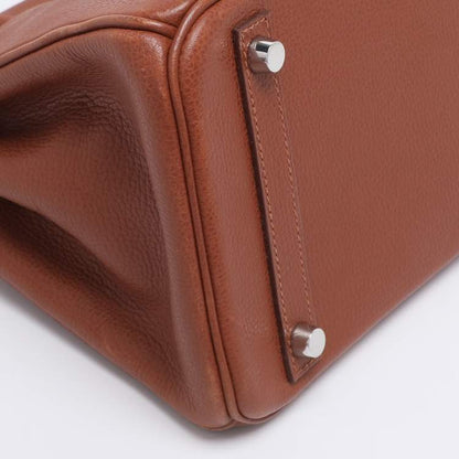 Hermès Noisette Evercolor Leather Palladium Hardware Birkin 30 Bag