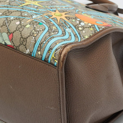 Gucci x Disney Multicolor Donald Duck GG Supreme Canvas and Leather Interlocking G Shopping Tote