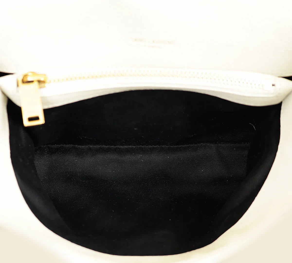 YSL Vintage Blanc College Medium Shoulder Bag