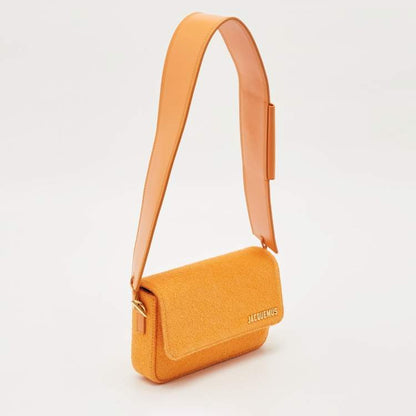 Jacquemus Orange Fabric Le Carinu Shoulder Bag