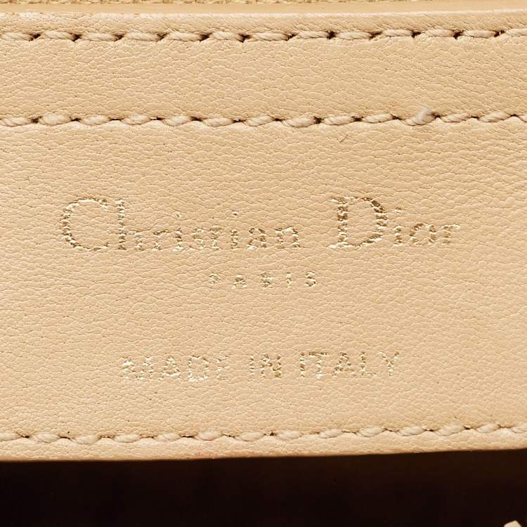 Dior Medium Lady Dior Tote – Beige Cannage Leather