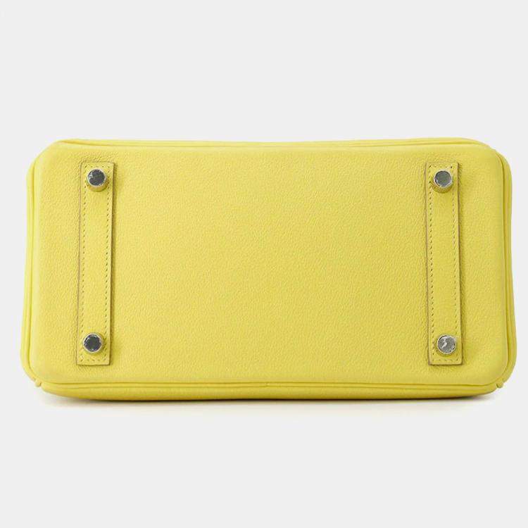 Hermès Birkin 25 Verso Lime & Blue Novillo Leather Tote Bag