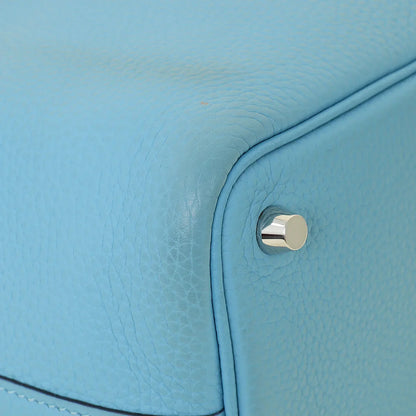 Hermes Bleu Du Nord Picotin Lock 18 Bag