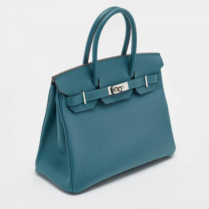 Hermès Birkin 30 Bleu De Galice Epsom Leather