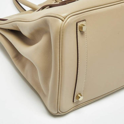 Hermès Birkin 35 Beige Swift Leather Bag