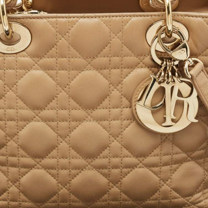 Dior Medium Lady Dior Tote – Beige Cannage Leather