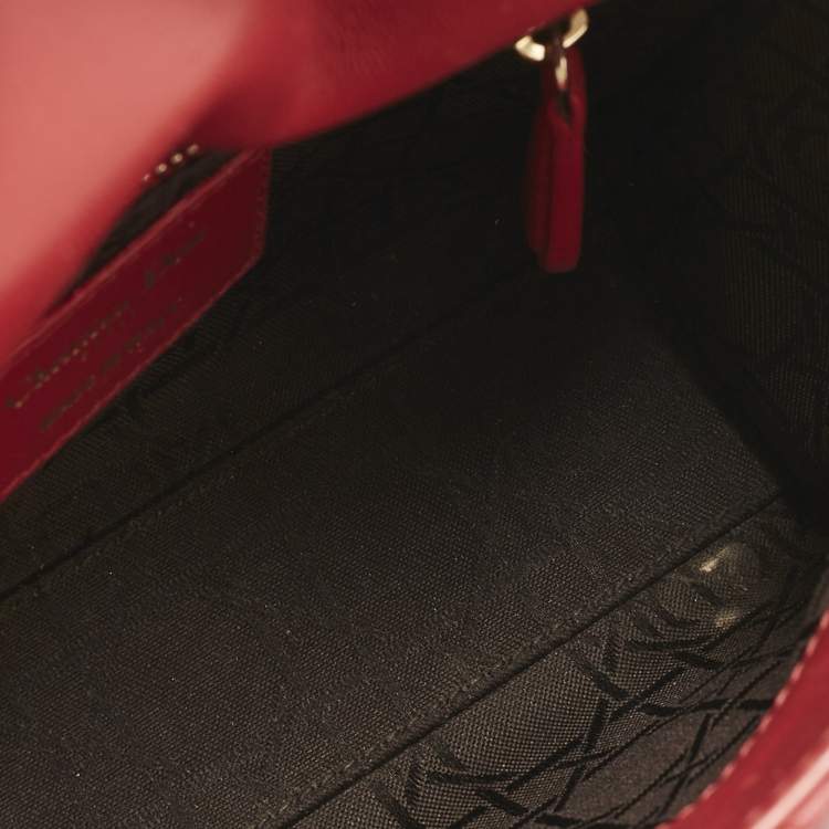 Dior Mini Lady Dior Tote in Red