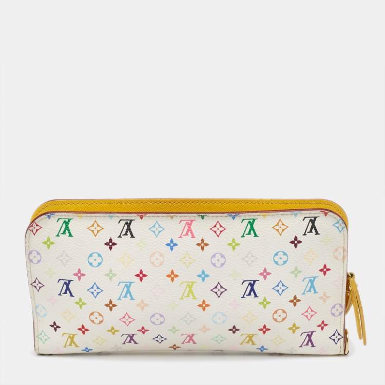 Louis Vuitton White Multicolor Monogram Insolite Wallet