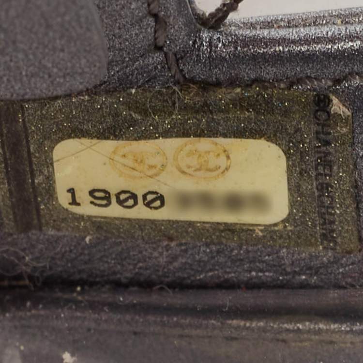 Chanel Grey/Clear Quilted PVC & Leather Small