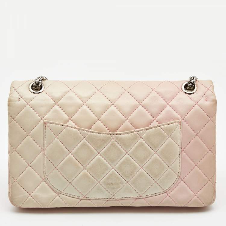 Chanel Pink Ombre Quilted Leather Reissue 2.55