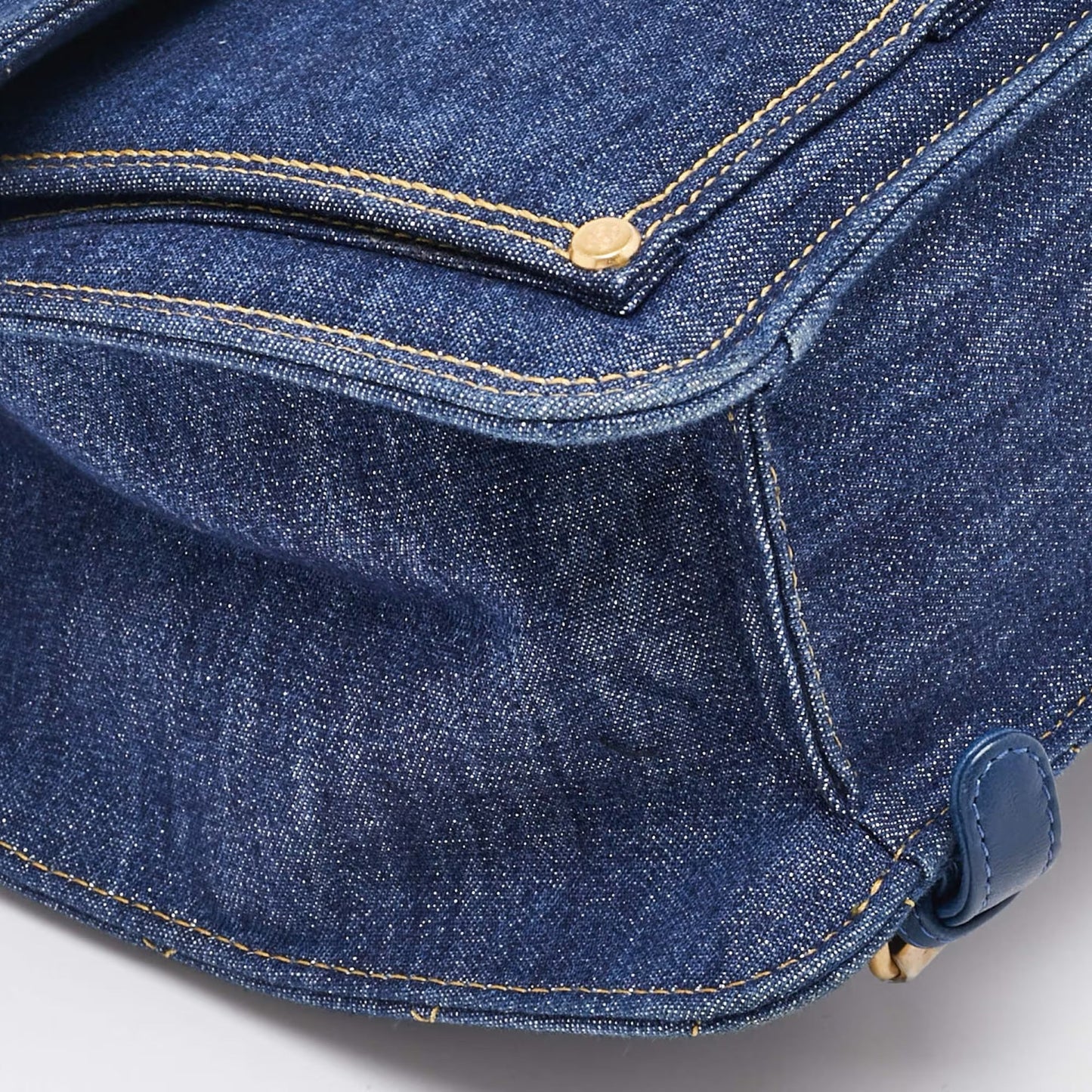 Chanel Blue Quilted Denim CC Flap Double You Backpack