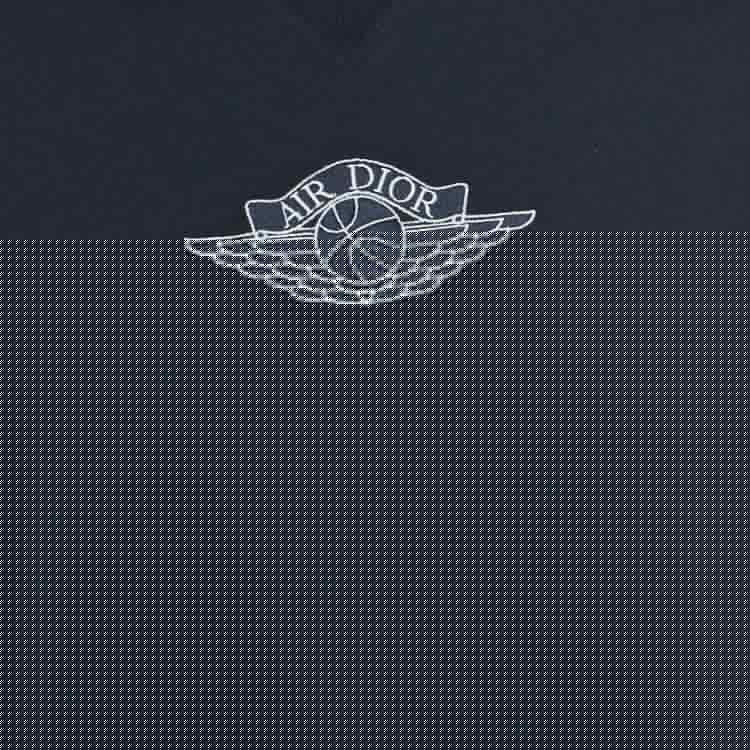 Dior Homme x Air Jordan Navy Blue Embroidered T-Shirt M