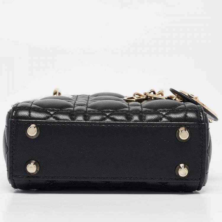 Dior Micro Lady Dior Tote – Black Cannage Leather