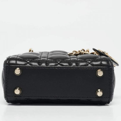 Dior Micro Lady Dior Tote – Black Cannage Leather
