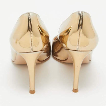 Gianvito Rossi Gold Leather Pumps Size 35