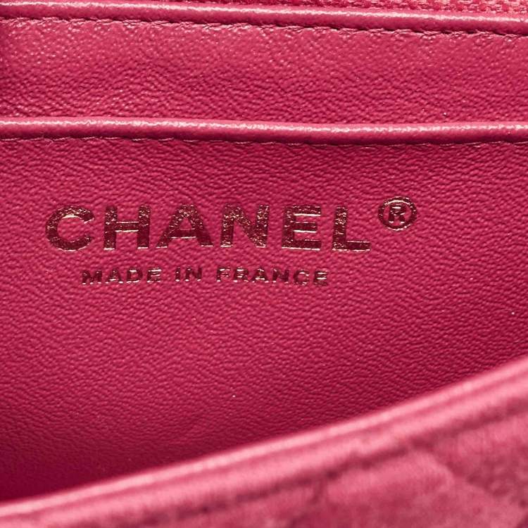 Chanel Pink Quilted Jersey Small Classic Flap Bag