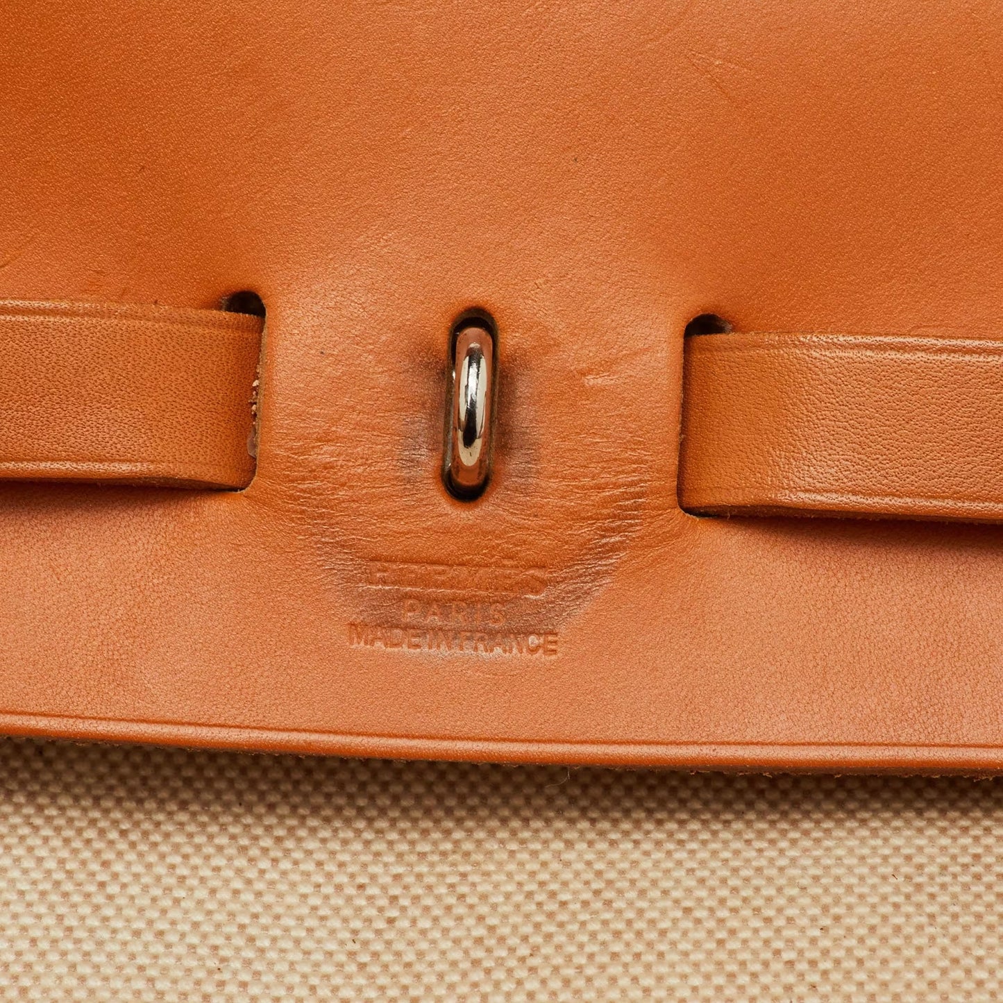 Hermès Ecru/Natural Toile Canvas and Vache Leather Herbag 2-in-1 Backpack