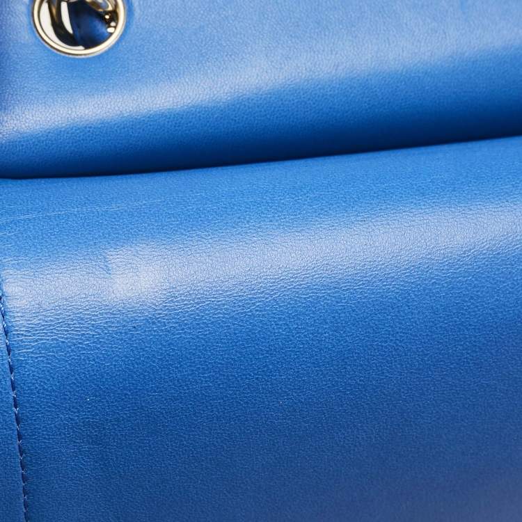 Chanel Blue Quilted Leather Jumbo Classic Double Flap Bag
