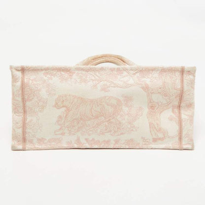 Dior Pink Embroidered Canvas Small Dioriviera Book Tote – Medium