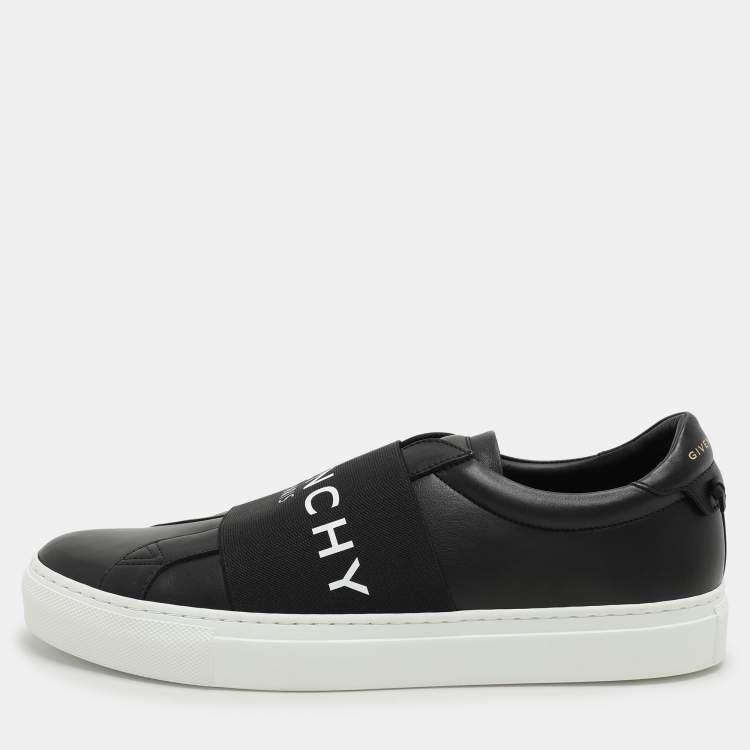 Givenchy Urban Street Black Leather Slip-On Sneakers – Size 41 – Brand New