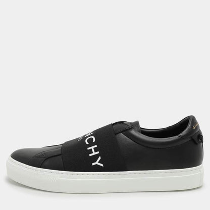 Givenchy Urban Street Black Leather Slip-On Sneakers – Size 41 – Brand New