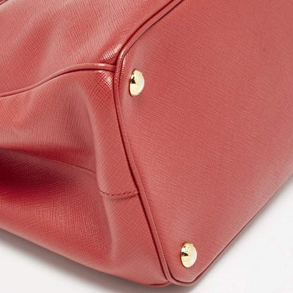 Prada Red Saffiano Lux Leather Medium Tote
