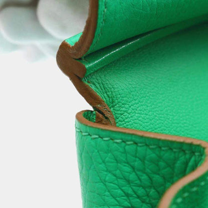 Hermès Birkin 35 Menthe Green Taurillon Clémence Leather Bag