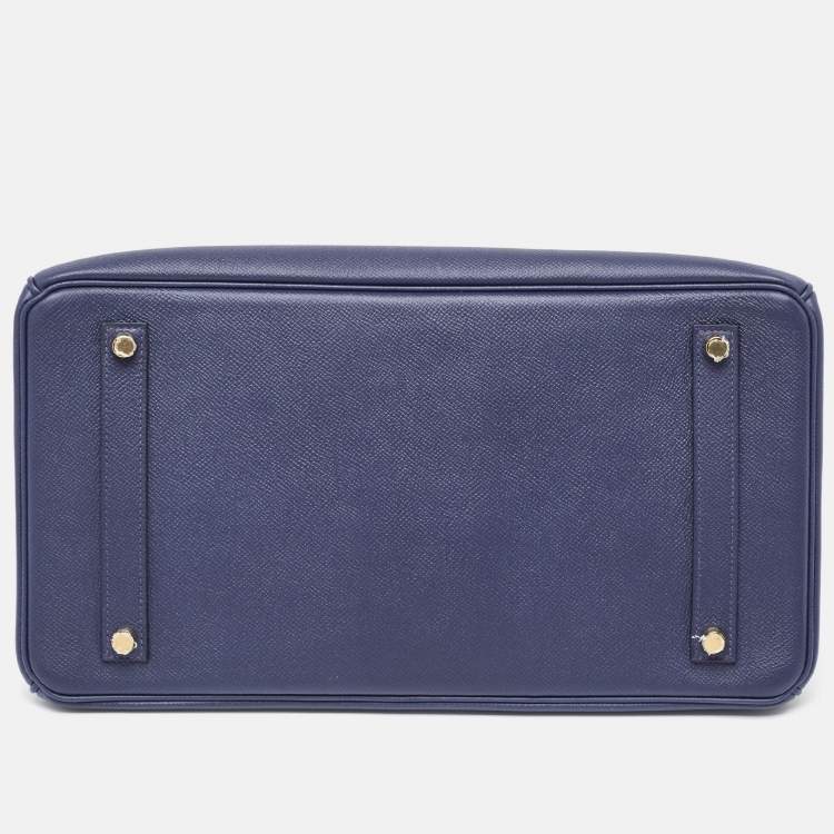 Hermès Birkin 35 Blue Saphir Epsom Leather