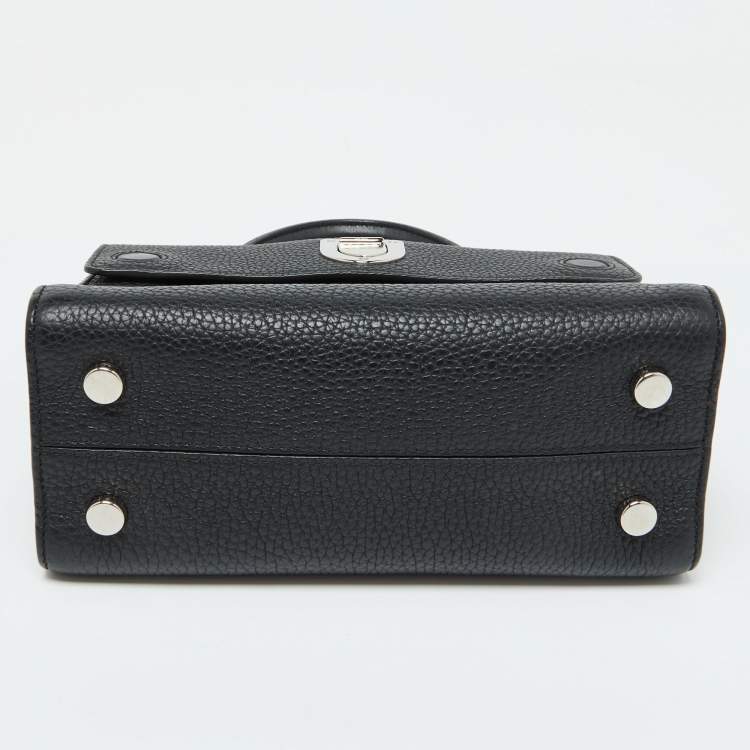 Dior Black Grained Leather Mini Diorever