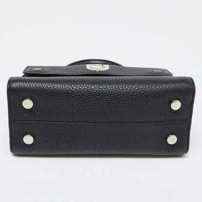 Dior Black Grained Leather Mini Diorever