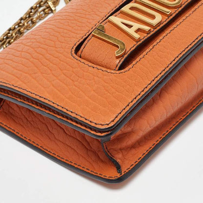 Dior J’Adior Chain Flap Bag in Orange