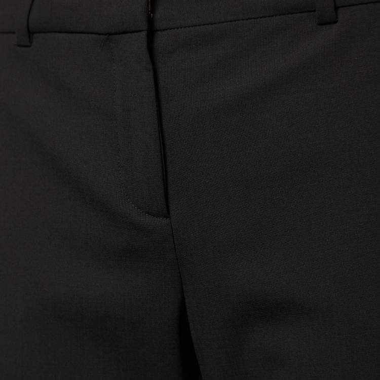 Versace Black Stretch Wool Tailored Trousers – Size XL Brand New