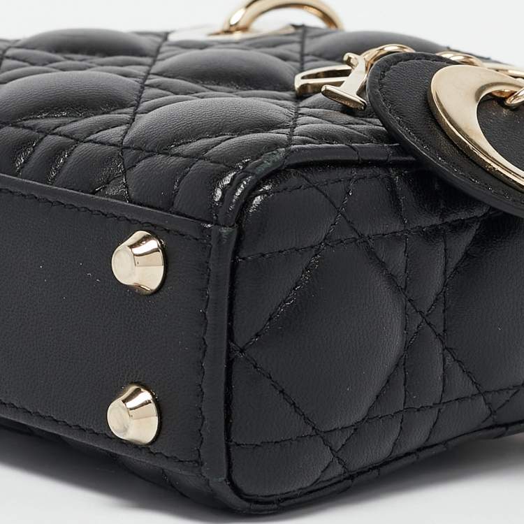 Dior Micro Lady Dior Tote – Black Cannage Leather