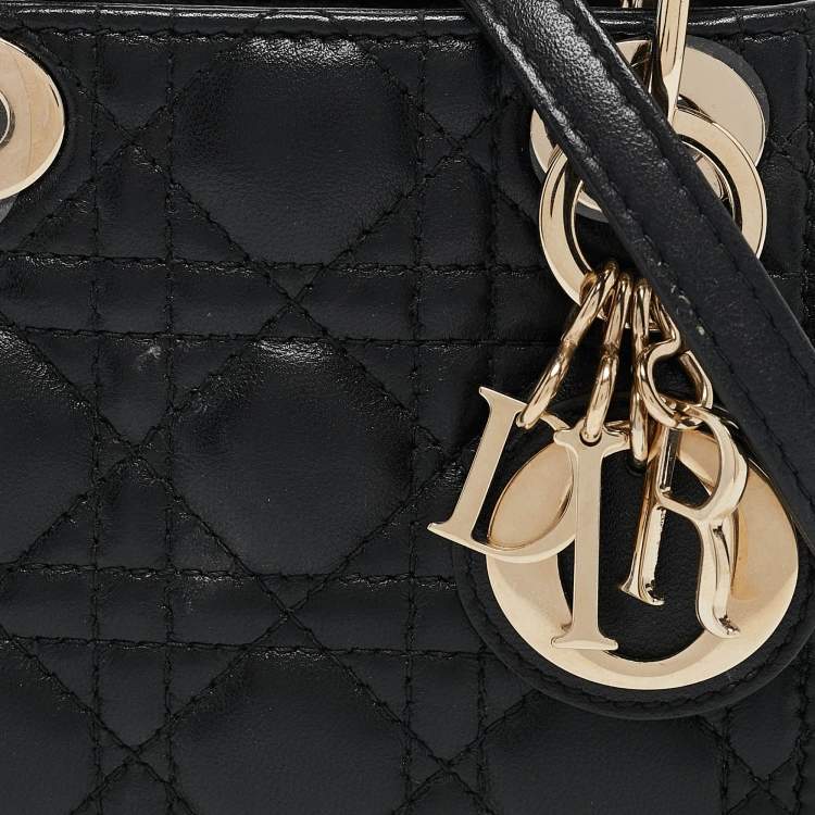 Dior Micro Lady Dior Tote – Black Cannage Leather