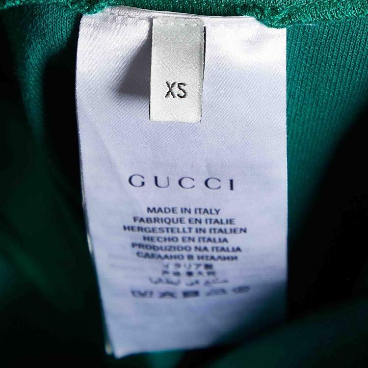 Gucci Green Tech-Jersey Side Stripe Stirrup Leggings – Size XS