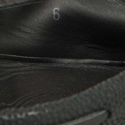 Tod’s Dark Grey Leather Gommino Bow Loafers – Size 39.5