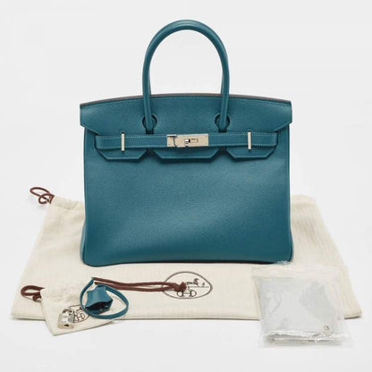 Hermès Birkin 30 Bleu De Galice Epsom Leather