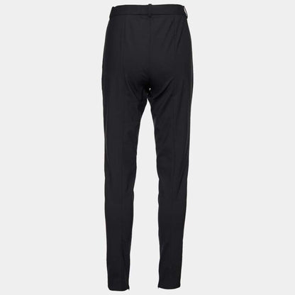 Versace Black Stretch Wool Tailored Trousers – Size XL Brand New