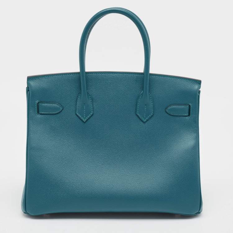 Hermès Birkin 30 Bleu De Galice Epsom Leather
