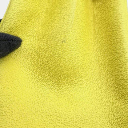 Hermès Birkin 25 Verso Lime & Blue Novillo Leather Tote Bag