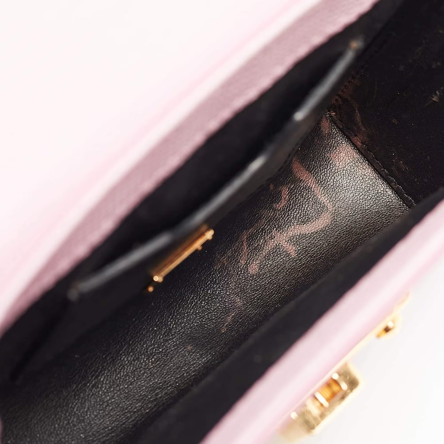 Dolce & Gabbana Lucia Medium Pink Lizard Embossed Leather Crossbody Bags