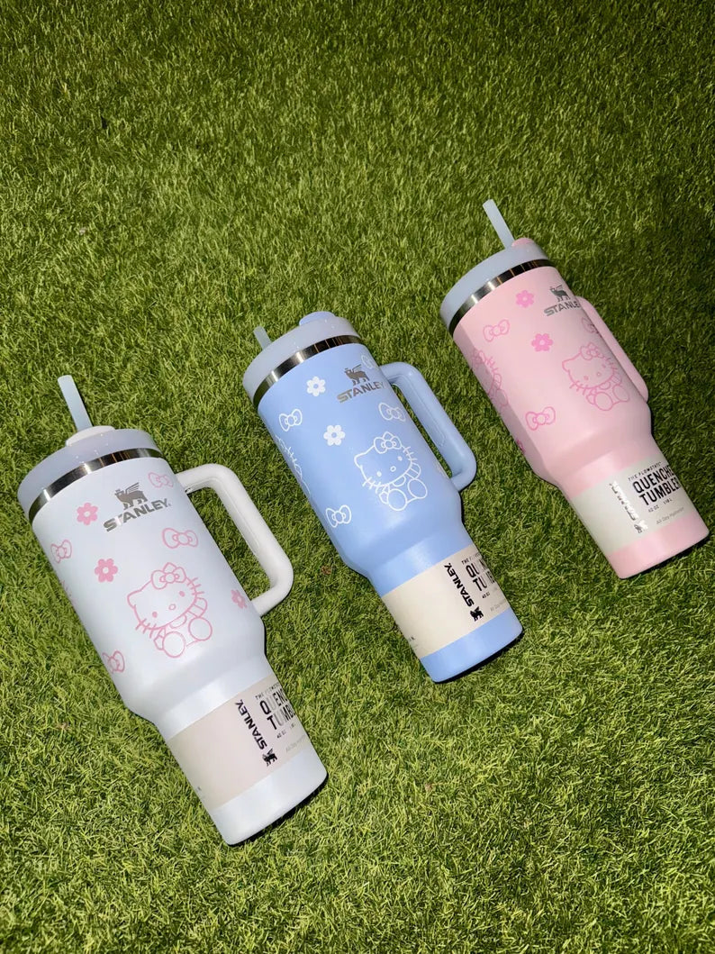 Hello Kitty 40oz Stanley Style Tumbler