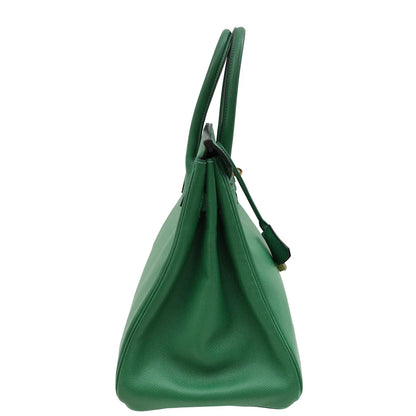Hermes Vert Bengal Retourne Birkin 35 Bag