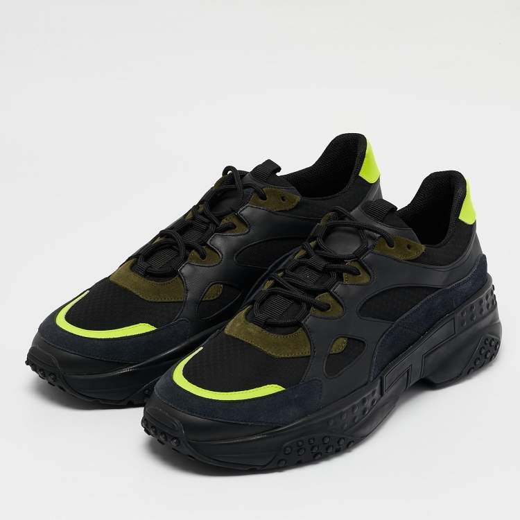 Tod’s Multicolor Leather, Mesh & Suede Chunky Sneakers - Size 44.5