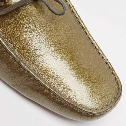 Tod’s Green Patent Leather Driver Loafers – Size 44.5