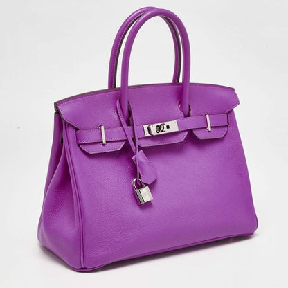 Hermès Birkin 30 Magnolia Evercolor Leather Bag